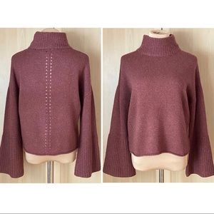 Skull Cashmere Lulu Bell Sleeve Knit Detailed 100% Cashmere Sweater Women Size S